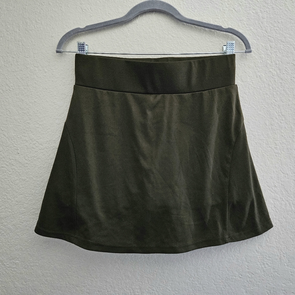 Olive Green Women's Tennis Skirt